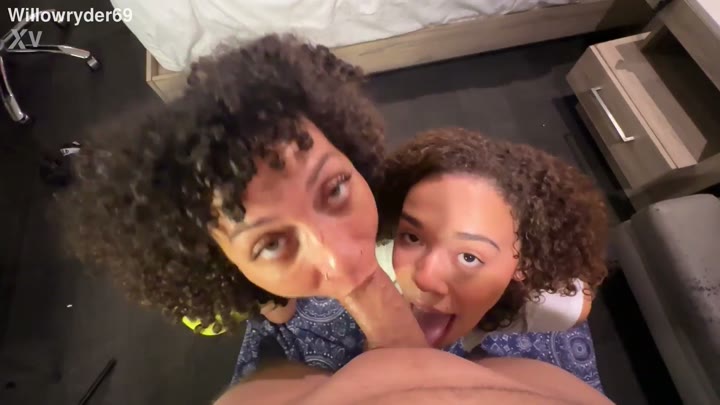Willow Ryder And Frecklemonade - Exotic Curly Babes Squirting Wet BGG 3some