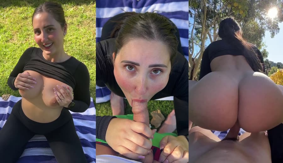 Isabelle Eleanore Enjoys A Banging Session In Nature