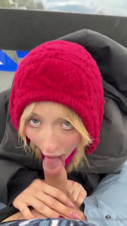 Lena Polanski - POV Blowjob On A Ski Lift